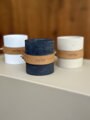 Svietnik Marble na čajovú sviečku, set 4 ks – antracit