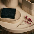 betónová podložka pod mydlo - mydelnička, podnos a nádobky do kúpelne v pieskovej farbe - všetko vyrábané ručne 