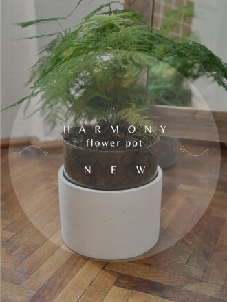 Kvetináč Harmony - biela